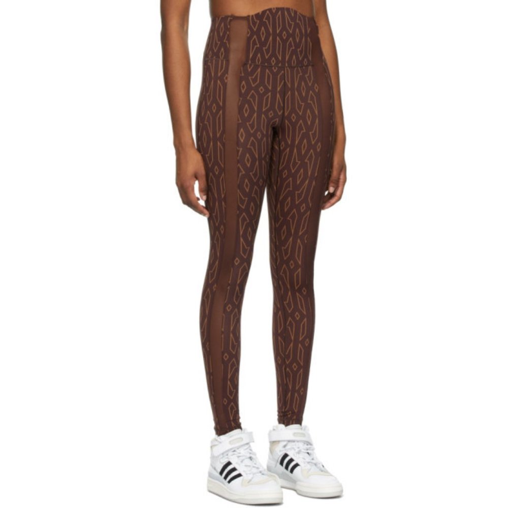 adidas x Ivy Park Monogram Sheer Panel Tights